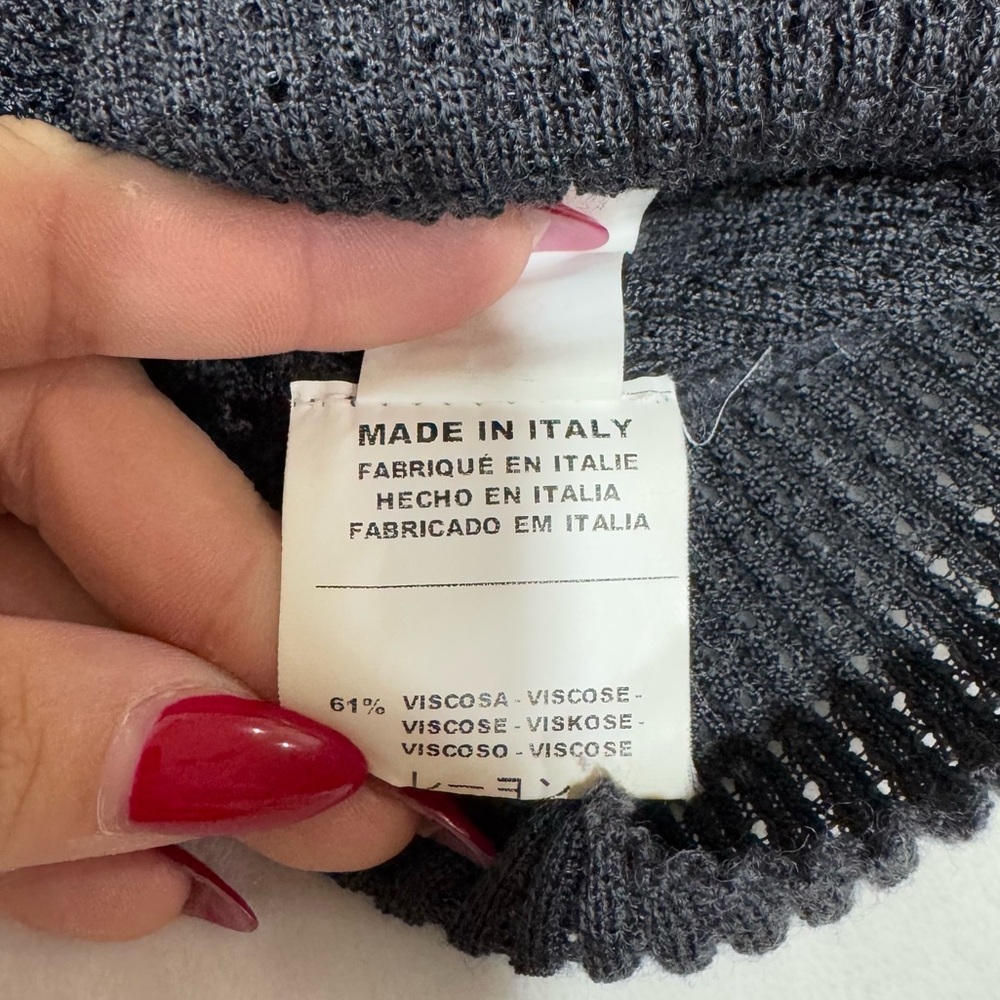 Vintage Y2K Missoni Italian Knit Form Fitting Long Sleeve Top US 2 Wool Blend - Picture 6 of 8